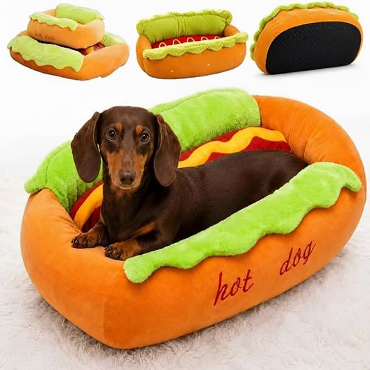 PawNest™ Hot Dog Bed